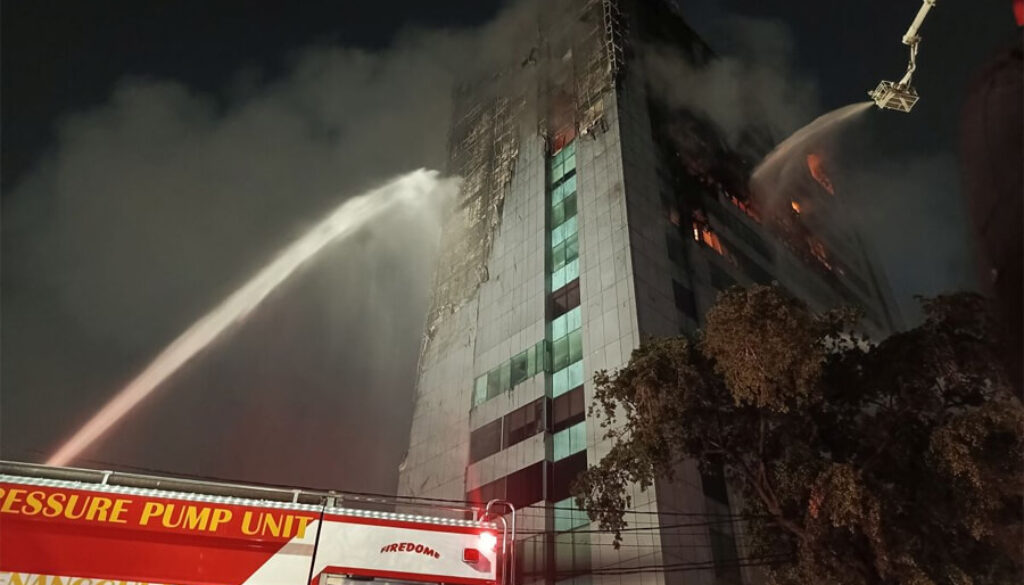 Begini Penampakan Gedung Bapenda DKI Usai Dilalap Api, Lantai 11-16 Hangus(1)
